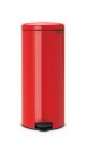 Pedal Bin newIcon, 30 litre, Soft Closing, Plastic Inner Bucket - Passion Red
