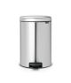 Pedal Bin newIcon, 20 litre, Soft Closing, Plastic Inner Bucket - Matt Steel Fingerprint Proof