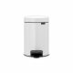 Pedal Bin newIcon, 3 litre, Soft Closing, Plastic Inner Bucket - White