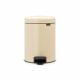 Pedal Bin newIcon, 5 litre, Soft Closing, Plastic Inner Bucket – Almond