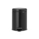 Pedal Bin newIcon, 5 litre, Soft Closing, Plastic Inner Bucket - Matt Black