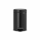 Pedal Bin newIcon, 3 litre, Soft Closing, Plastic Inner Bucket - Matt Black