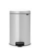 Pedal Bin newIcon, 20 litre, Soft Closing, Plastic Inner Bucket - Metallic Grey