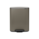 Bo Pedal Bin, with 1 Inner Bucket, 60 litres - Platinum