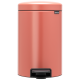 Pedal Bin newIcon, 12 litre, Soft Closing, Plastic Inner Bucket - Terracotta Pink