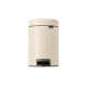NewIcon Pedal Bin, 3 litre, Soft Closing, Plastic Inner Bucket - Soft Beige