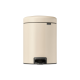 NewIcon Pedal Bin, 5 litre, Soft Closing, Plastic Inner Bucket - Dreamy Blue-Soft Beige