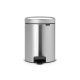 NewIcon Pedal Bin, recycle 2x2L, soft closing, 2 plastic inner buckets - Matt Steel
