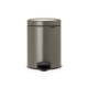 NewIcon Pedal Bin, recycle 2x2L, soft closing, 2 plastic inner buckets – Platinum