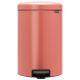 Pedal Bin newIcon, 20 litre, Soft Closing, Plastic Inner Bucket - Terracotta Pink