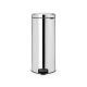 Pedal Bin newIcon, 30 litre, Soft Closing, Metal Inner Bucket - Brilliant Steel