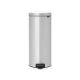 Pedal Bin newIcon, 30 litre, Soft Closing, Plastic Inner Bucket - Metallic Grey