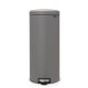 Pedal Bin newIcon, 30 litre, Soft Closing, Plastic Inner Bucket - Mineral Concrete Grey