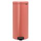 Pedal Bin newIcon, 30 litre, Soft Closing, Plastic Inner Bucket - Terracotta Pink