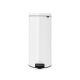 Pedal Bin newIcon, 30 litre, Soft Closing, Plastic Inner Bucket - White