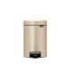 Pedal Bin newIcon, 3 litre, Soft Closing, Plastic Inner Bucket - Champagne
