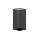 Pedal Bin newIcon, 3 litre, Soft Closing, Plastic Inner Bucket - Mineral Infinite Grey