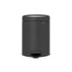 Pedal Bin newIcon, 5 litre, Soft Closing, Plastic Inner Bucket - Mineral Infinite Grey